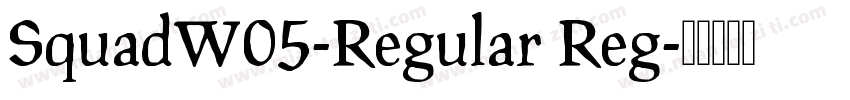 SquadW05-Regular Reg字体转换